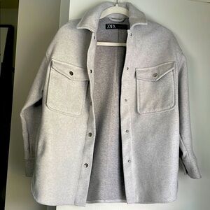 Zara Light Gray Overshirt